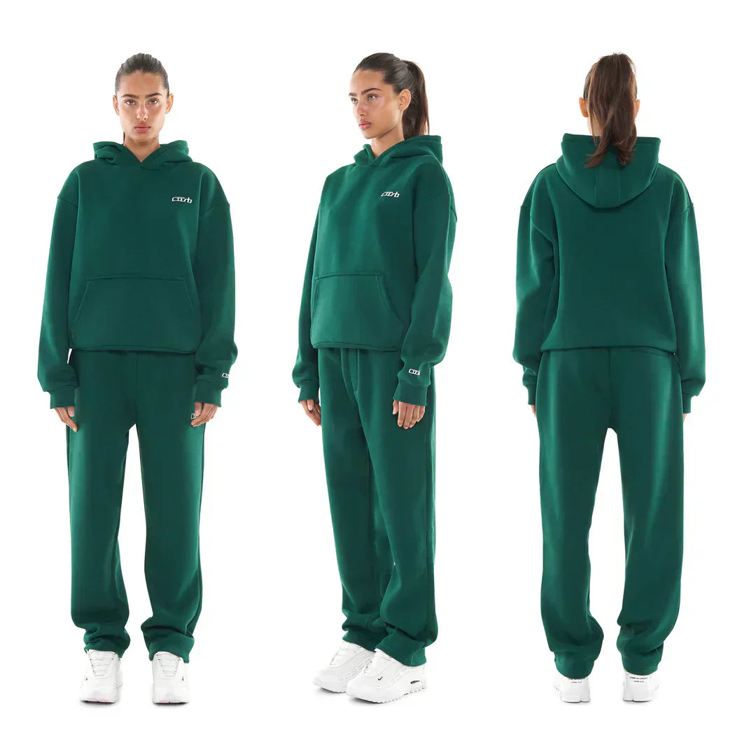 OPEN LEG JOGGER DARK GREEN